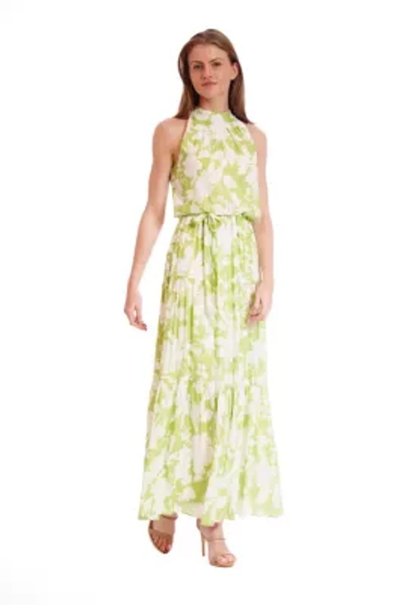 HIGH NECK MAXI DRESS