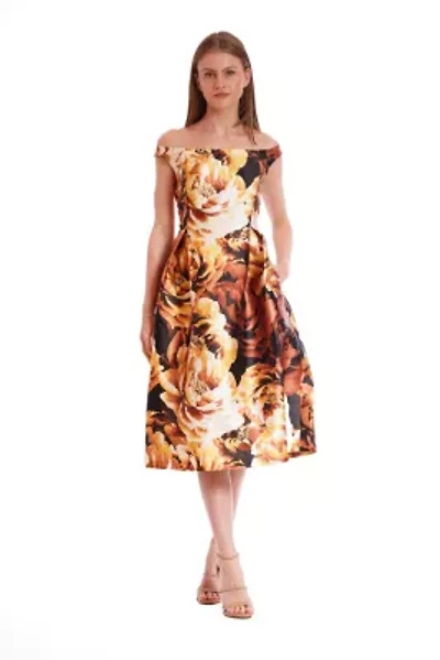 BOAT NECK EVENING DRESS
