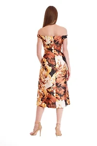 BOAT NECK EVENING DRESS