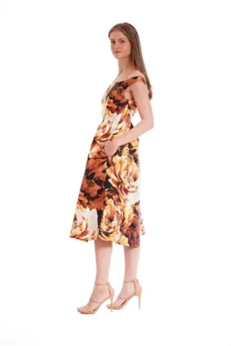 BOAT NECK EVENING DRESS