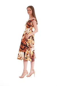 BOAT NECK EVENING DRESS