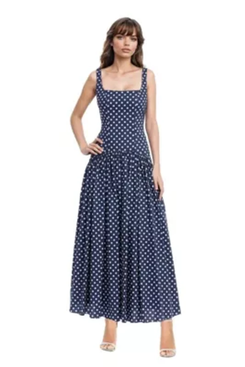 Sleeveless Drop-waist Maxi
