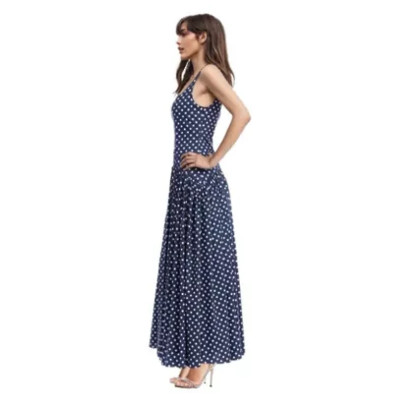 Sleeveless Drop-waist Maxi