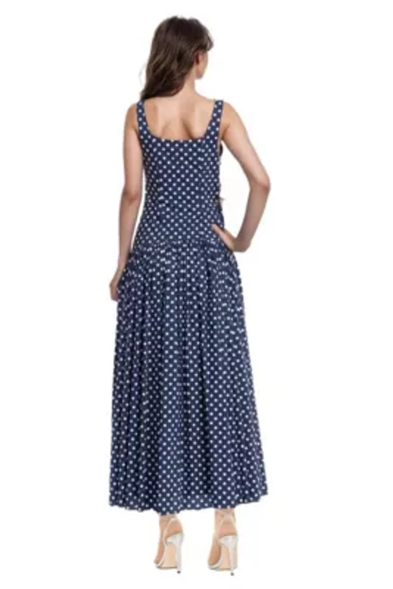 Sleeveless Drop-waist Maxi