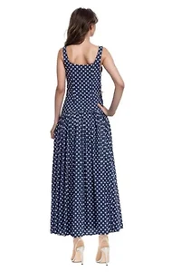 Sleeveless Drop-waist Maxi