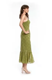 Tank Pencil Ruffle Hem