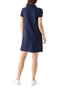 Women's Short Sleeve Collar Mini Dress