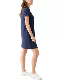 Women's Short Sleeve Collar Mini Dress