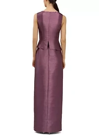 Women's Octavia Column Gown