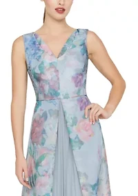 Women's Merida Sleeveless Floral Print A-Line Gown
