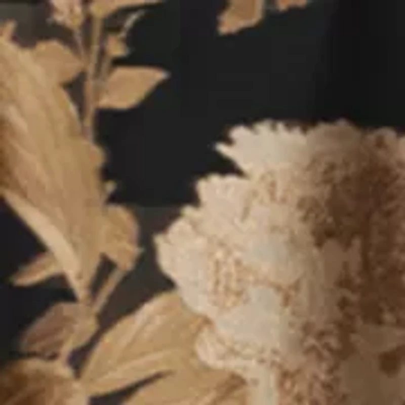 Sleeveless Strapless Metallic Floral Maxi Gown