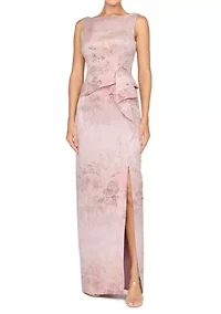 Women's Sleeveless Column Gown