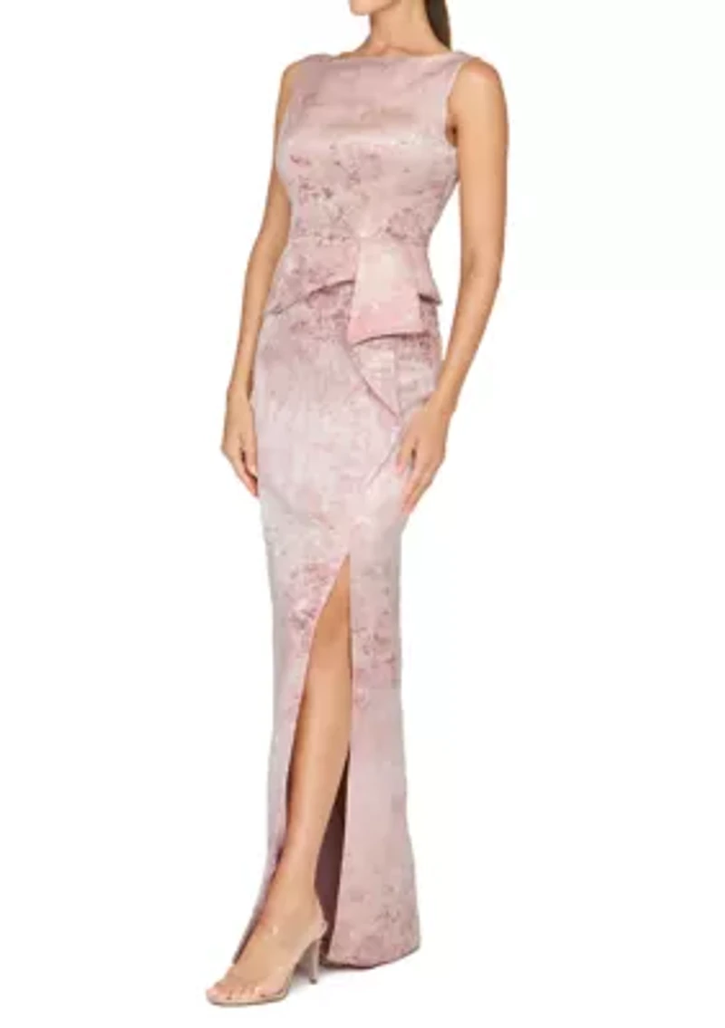 Women's Sleeveless Column Gown