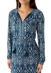 Women's Long Sleeve Peasant Maxi Dress