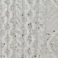 Women's Mock Neck Cable Midi Sweater Dress