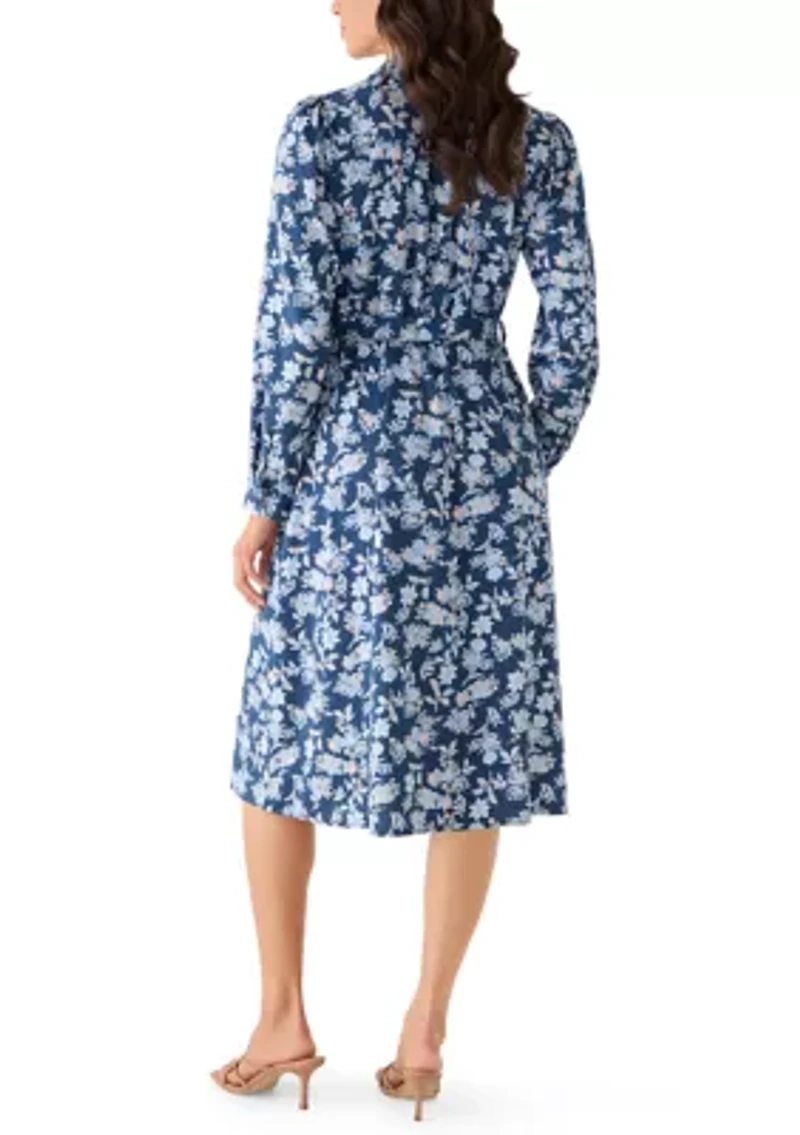 Women's Long Sleeve Shirt Maxi Dress