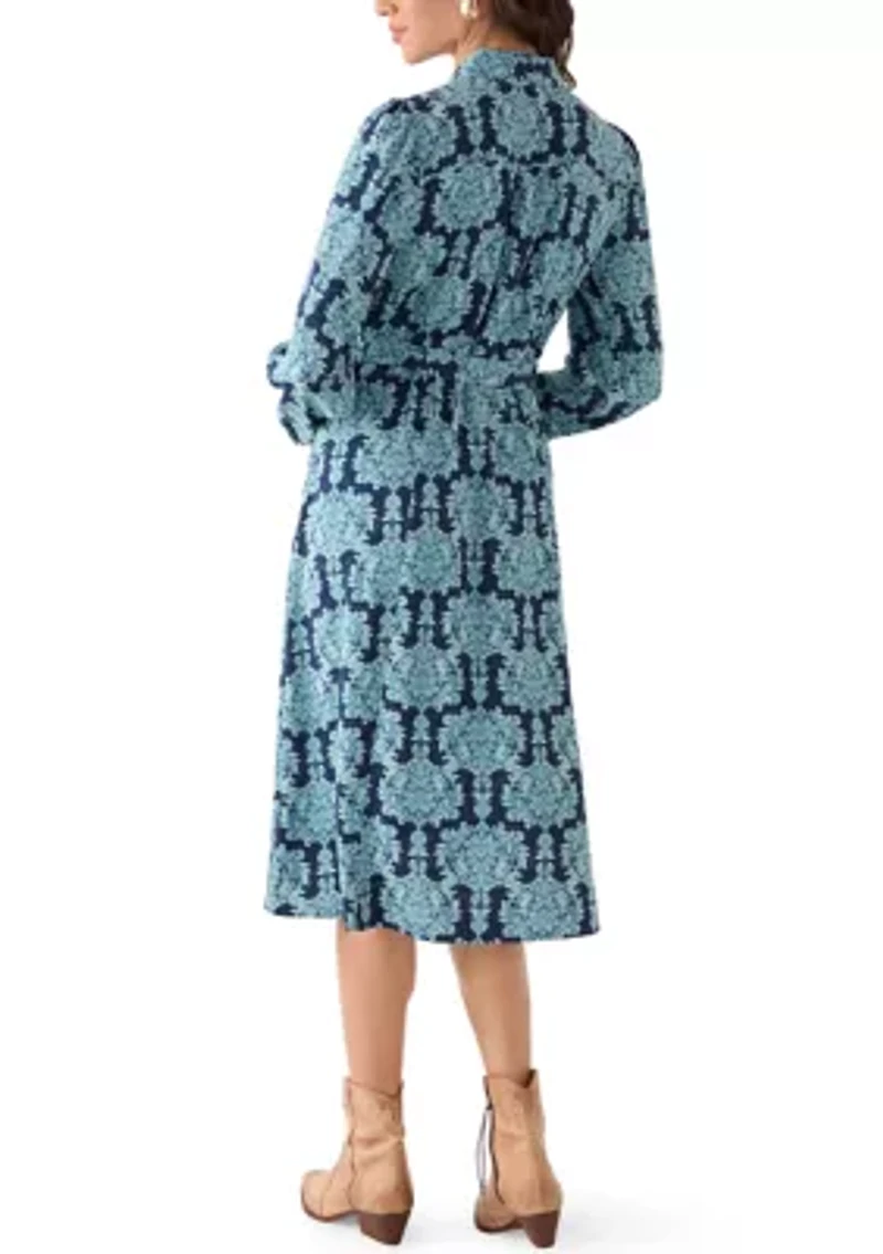 Women's Long Sleeve Shirt Maxi Dress