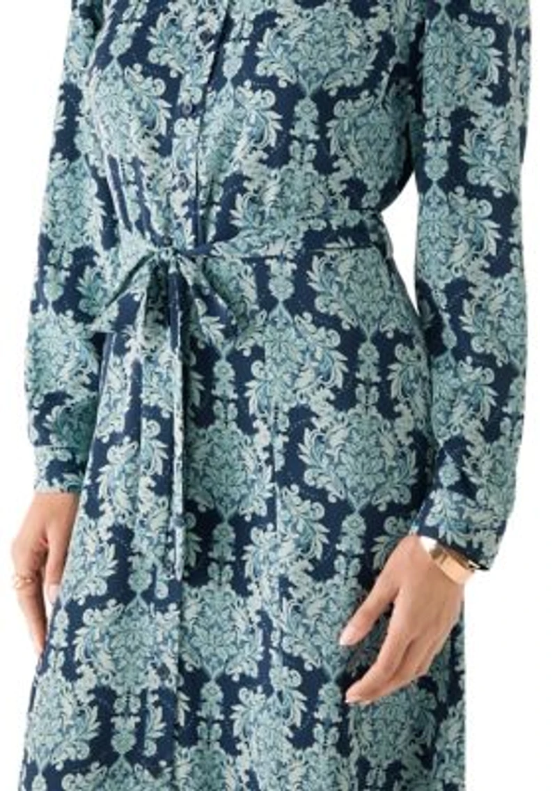 Women's Long Sleeve Shirt Maxi Dress