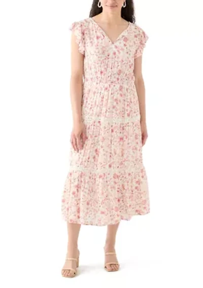 Women's Ruffle Tiered Midi Dress