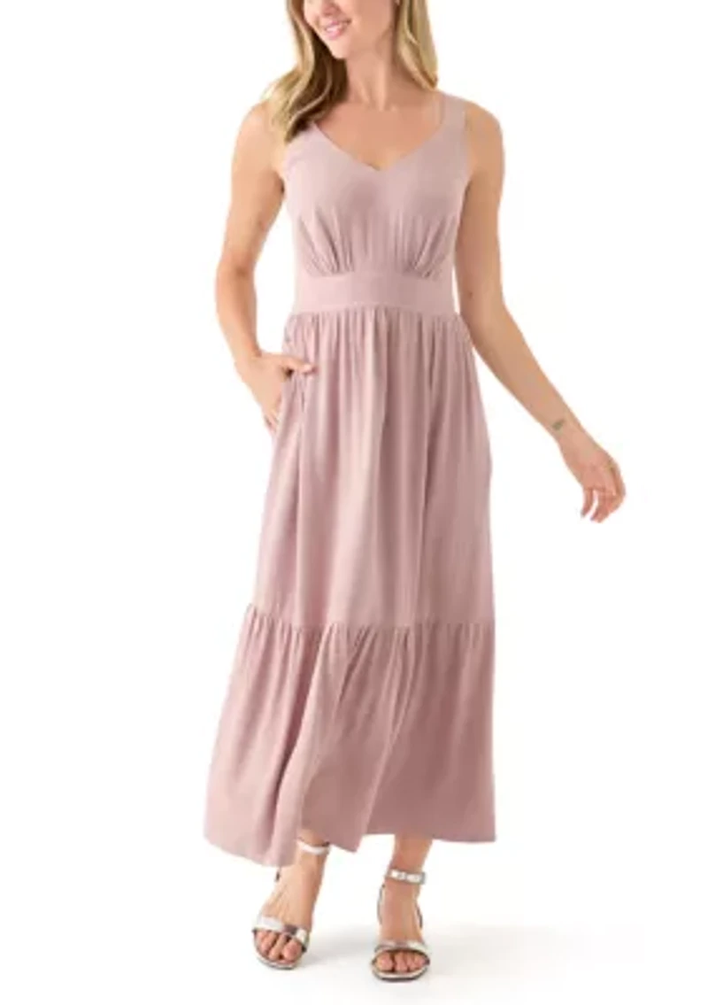 Women's Ruffle Hem Midi Dress