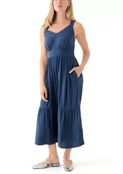 Women's Ruffle Hem Midi Dress