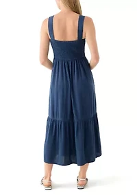Women's Ruffle Hem Midi Dress