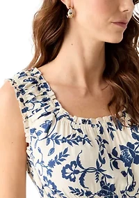 Double Scallop Midi Dress