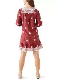 Peasant Mini Dress