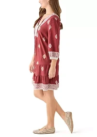 Peasant Mini Dress
