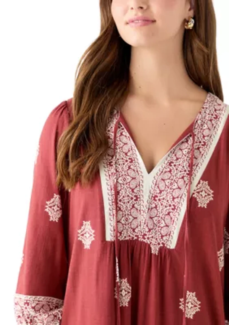 Peasant Mini Dress