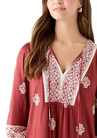 Peasant Mini Dress