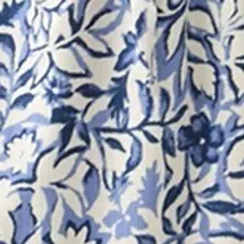 Women's Mandarin Collar Floral Midi Dress