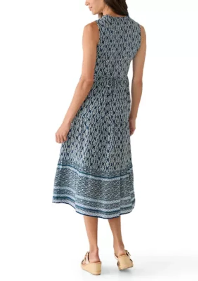 Ignite Evenings Sleeveless V-Neck Jacquard Midi Dress at CoolSprings  Galleria in Franklin, TN