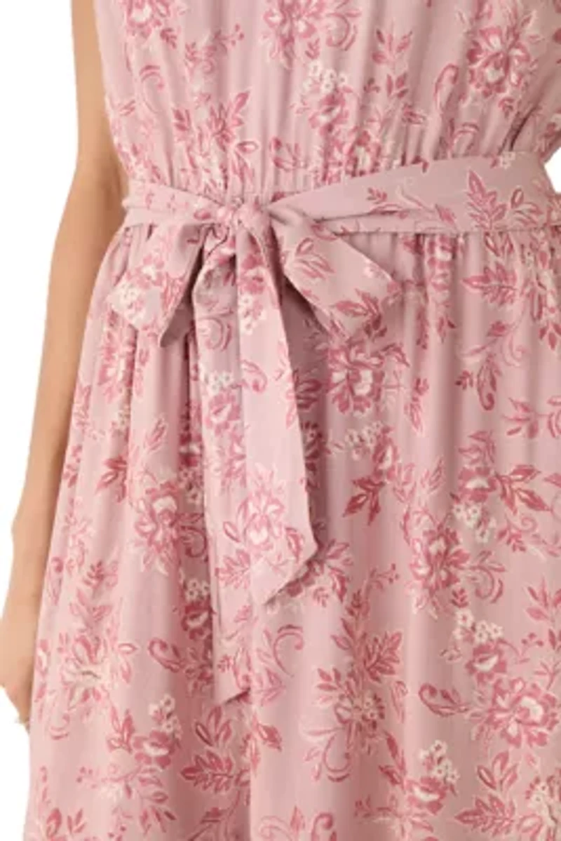 Women's Ruffle Sleeve Midi Dress