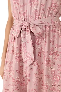 Women's Ruffle Sleeve Midi Dress