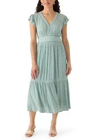 Women's Sleeveless Printed Maxi Dress
