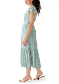 Women's Sleeveless Printed Maxi Dress