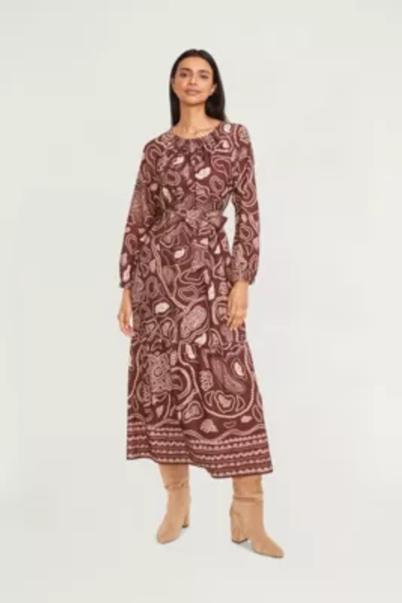 Mosaic Printed Maxi Dress