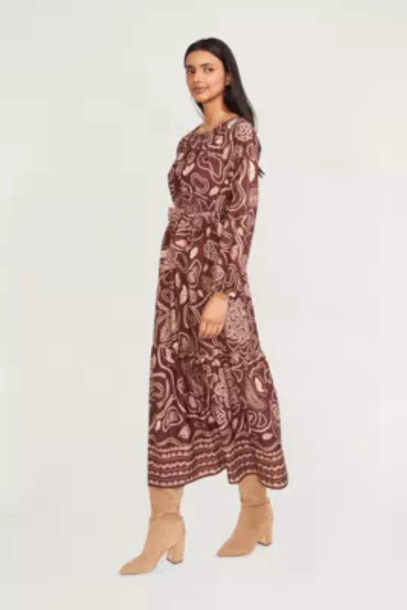 Mosaic Printed Maxi Dress