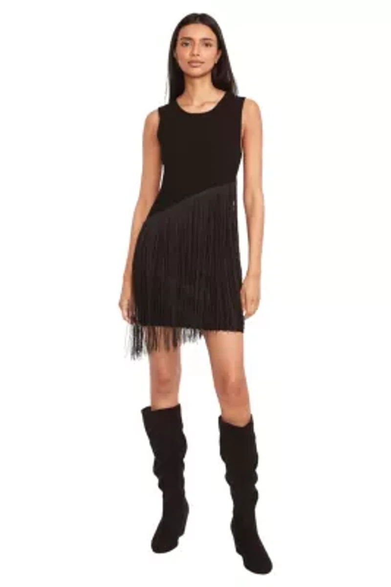 Sleeveless Fringe Dress