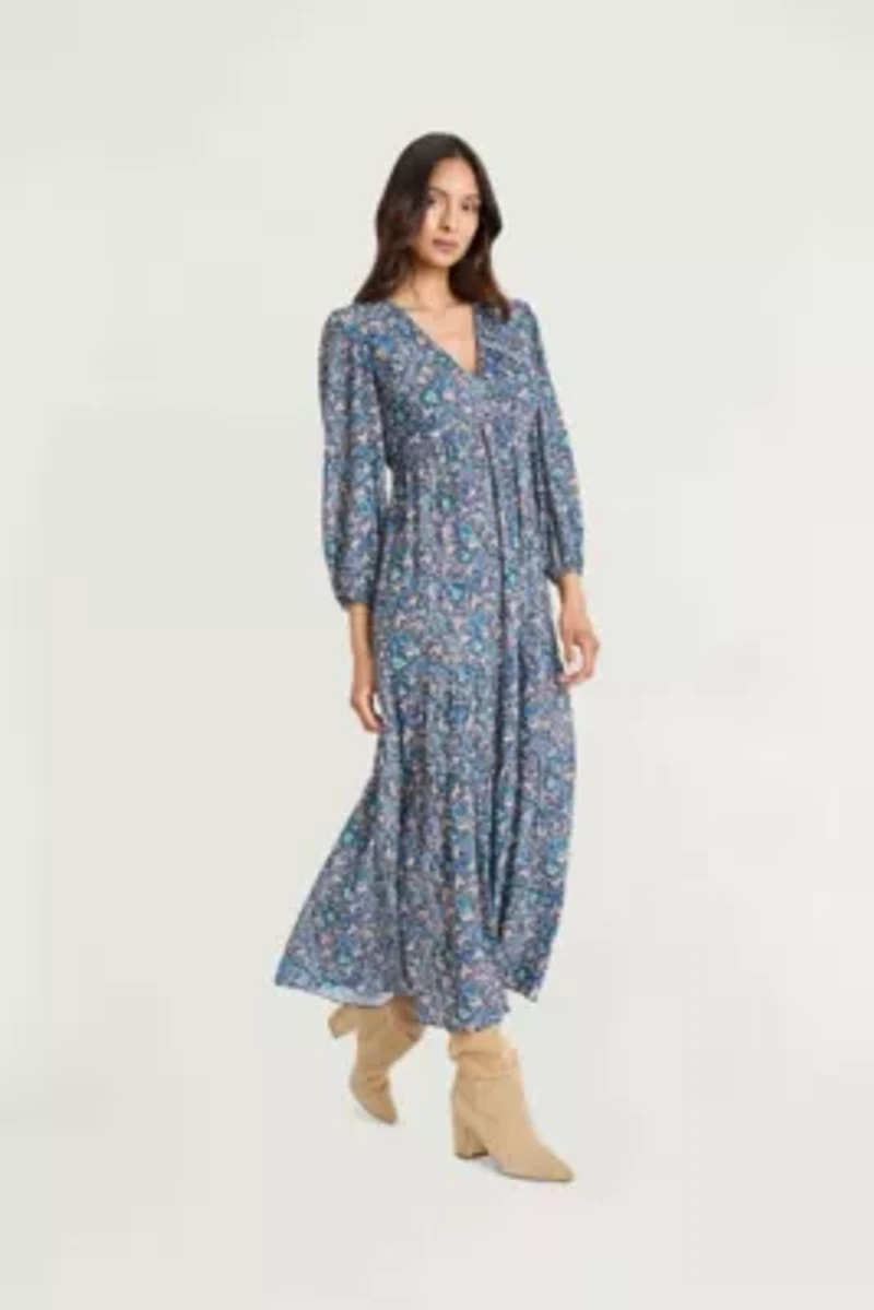 V Neck Maxi Dress