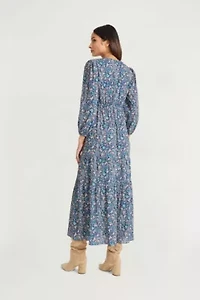 V Neck Maxi Dress