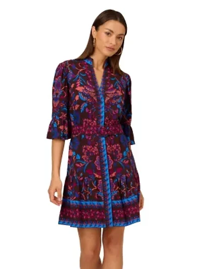 Printed Short Flounce Dress