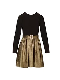 Jersey Metallic Short Dress