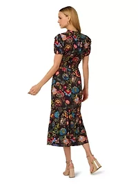 Printed Midi Dress