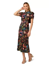 Printed Midi Dress