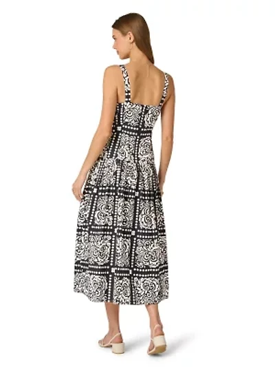 DROP WAIST MIDI DRESS