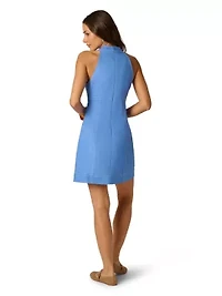 Short Faux Denim Dress
