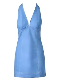 Short Faux Denim Dress