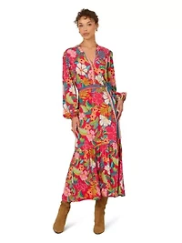 Rayon Printed Midi Dress